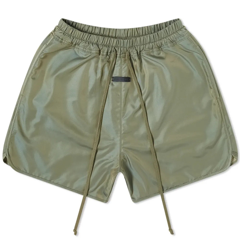 Unisex High Street Loose Five-point Sports Pants