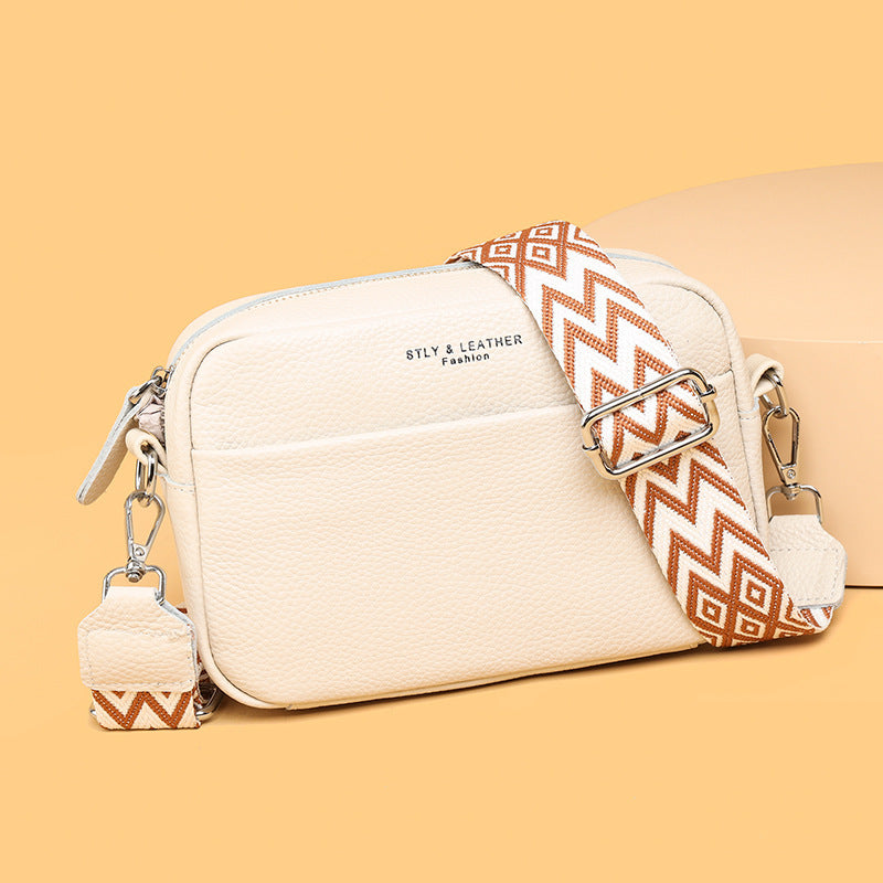 Fashion Shoulder Crossbody Bags With Rhombus Embroidered Wide
