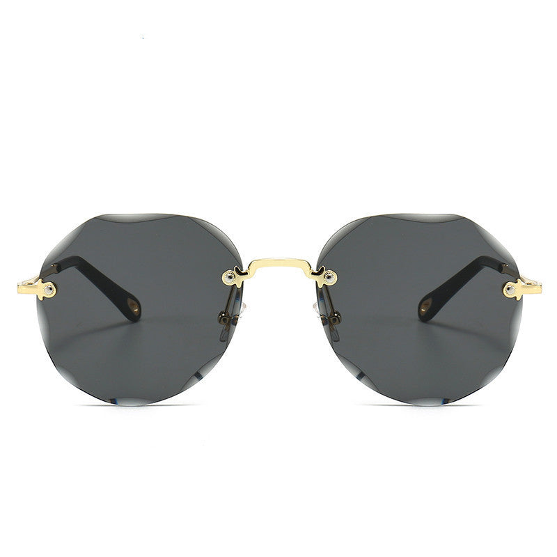 Polygonal Rimless Sunglasses