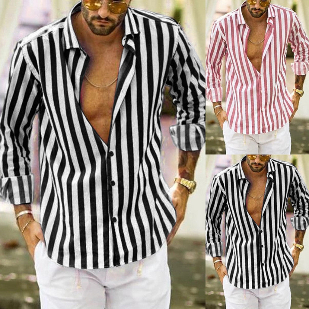 Long Sleeve Summer Striped Shirt