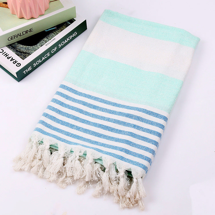 Cotton striped beach towel