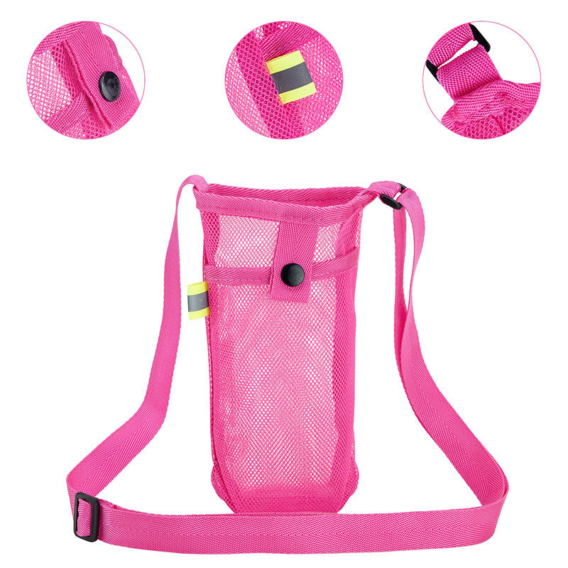 Water Bottle Carrier With Adjustable Shoulder Strap