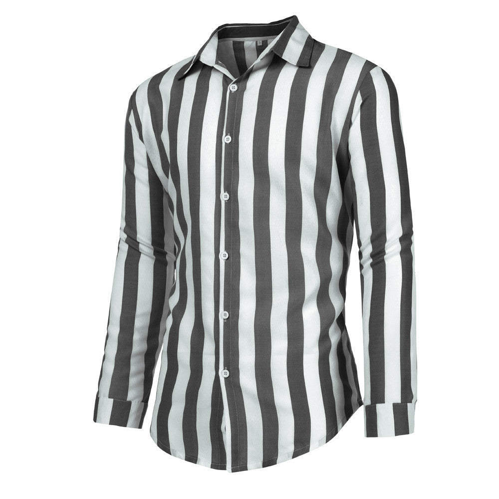 Long Sleeve Summer Striped Shirt