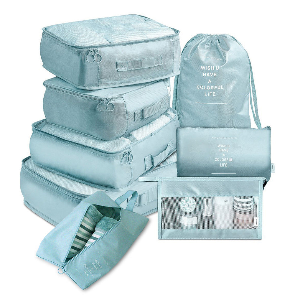 8-piece Set Luggage Divider Bag Travel Storage Organizer Packing Cube Bag