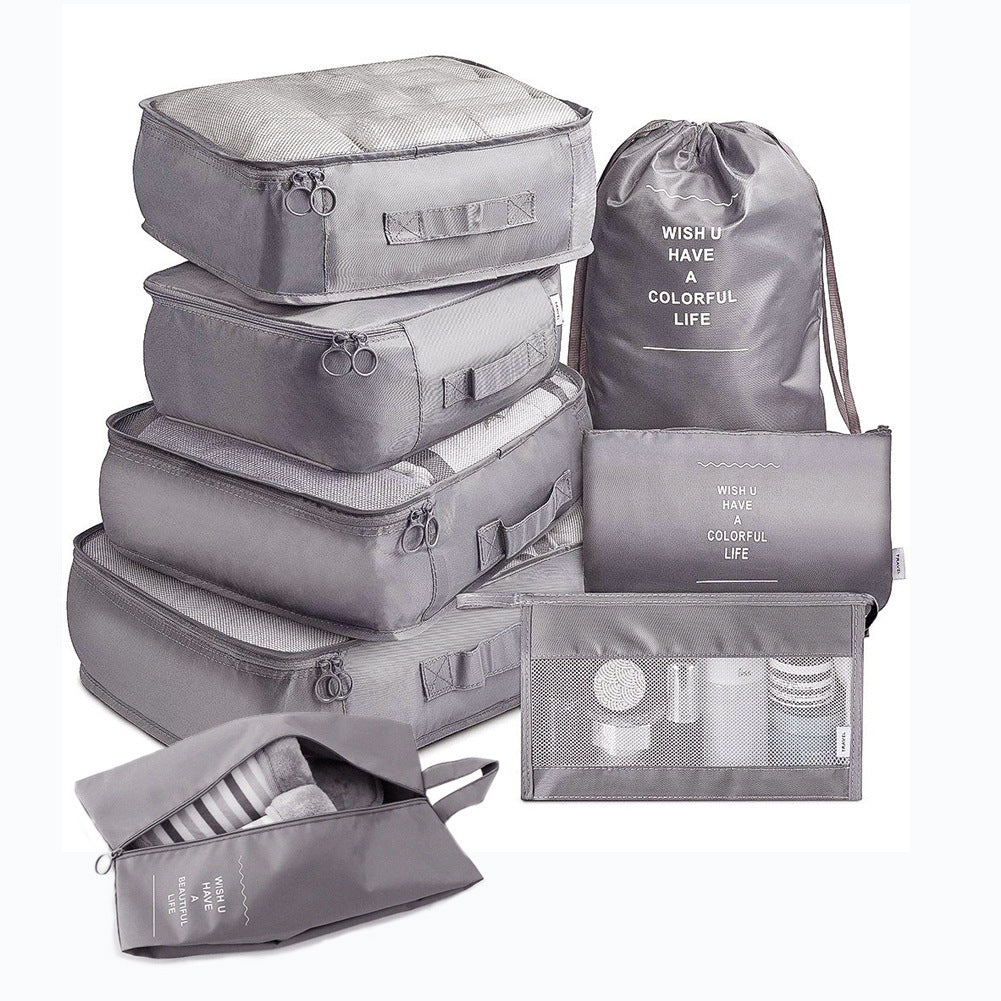 8-piece Set Luggage Divider Bag Travel Storage Organizer Packing Cube Bag