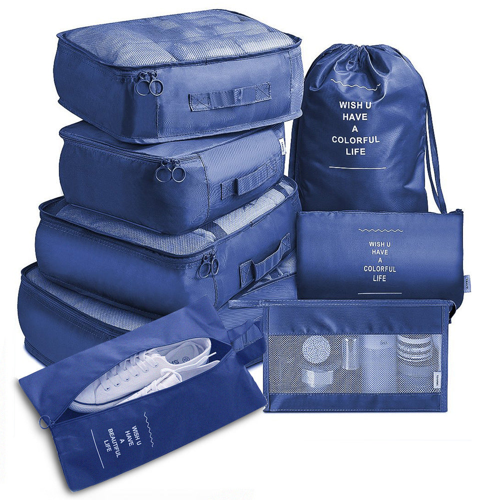 8-piece Set Luggage Divider Bag Travel Storage Organizer Packing Cube Bag