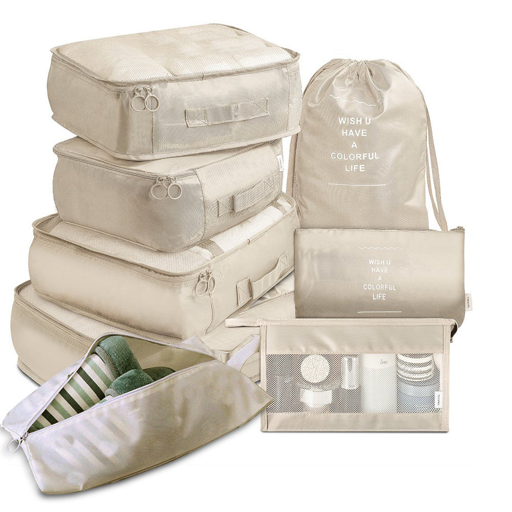 8-piece Set Luggage Divider Bag Travel Storage Organizer Packing Cube Bag