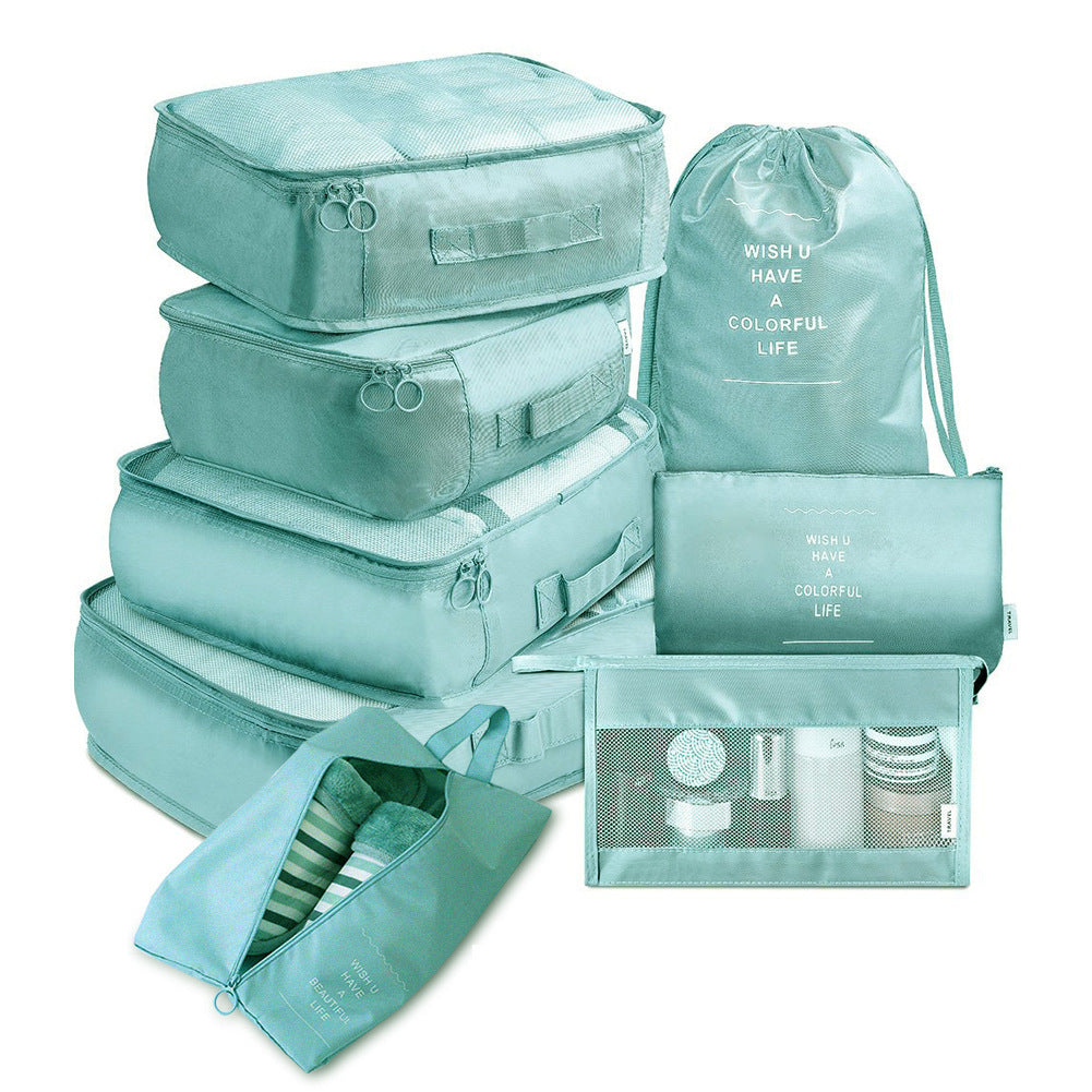 8-piece Set Luggage Divider Bag Travel Storage Organizer Packing Cube Bag