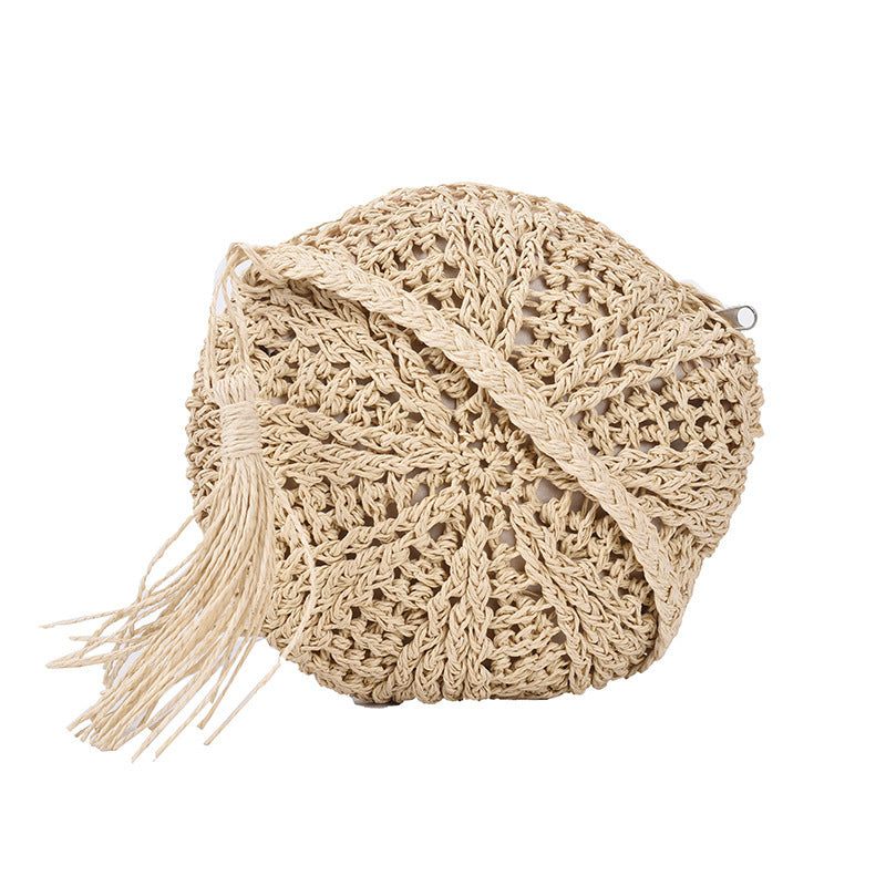 Handmade Woven Straw Crossbody Bag