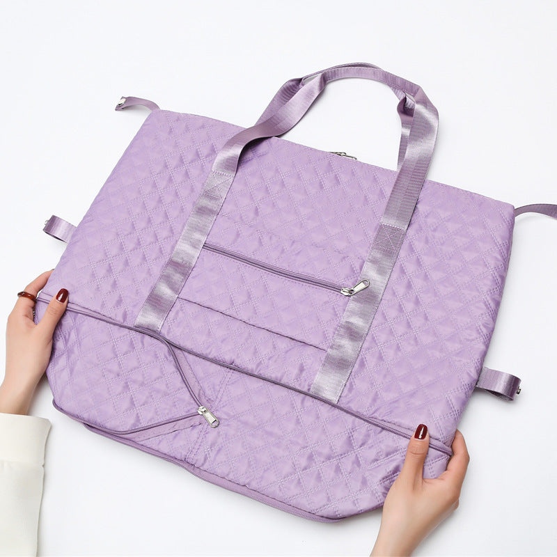 Soft Surface Extended Shoulder Expandable Travel Bag