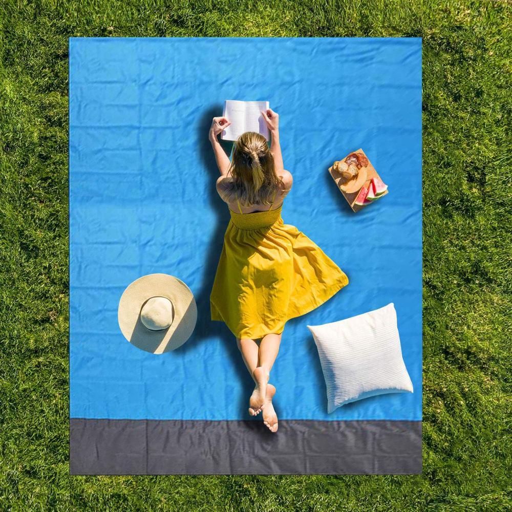 Portable Waterproof Picnic Mat & Beach Pocket Blanket