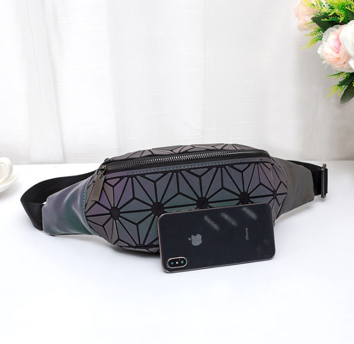 Geometry Patterned Waist Bag