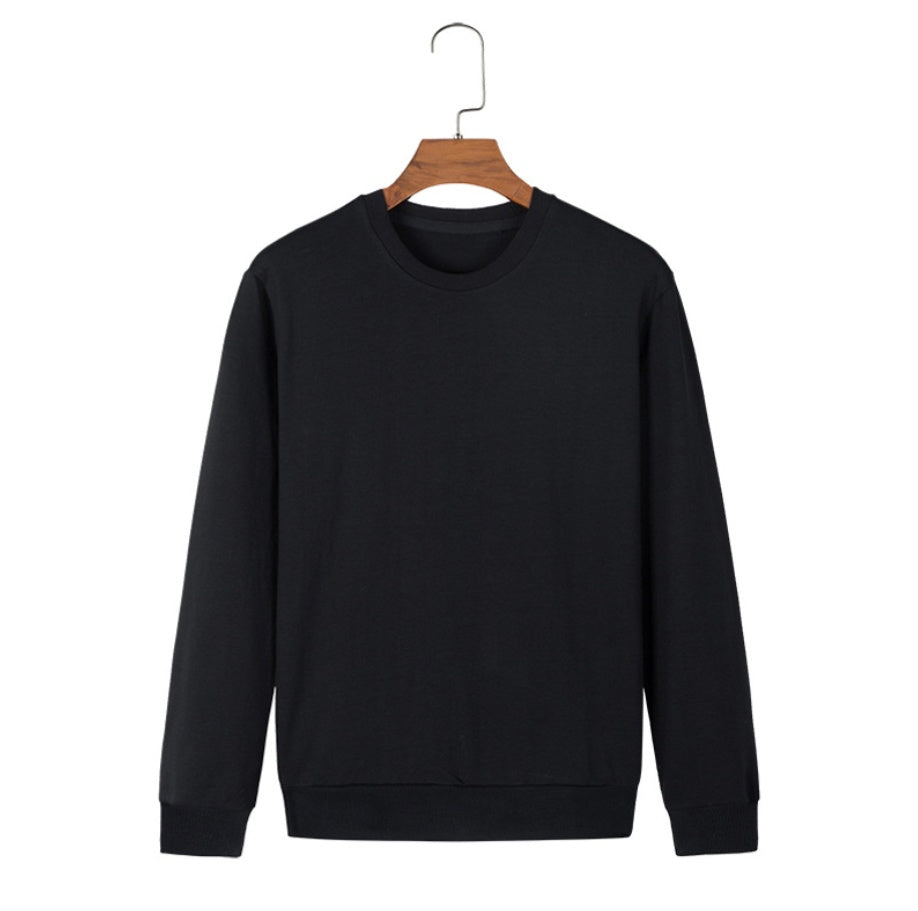 Simple Plain Cotton Sweatshirt
