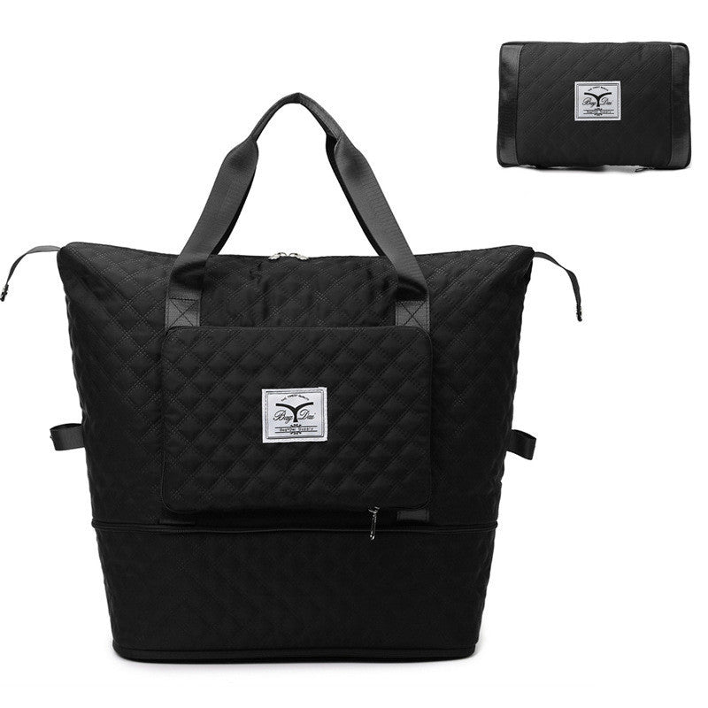 Soft Surface Extended Shoulder Expandable Travel Bag