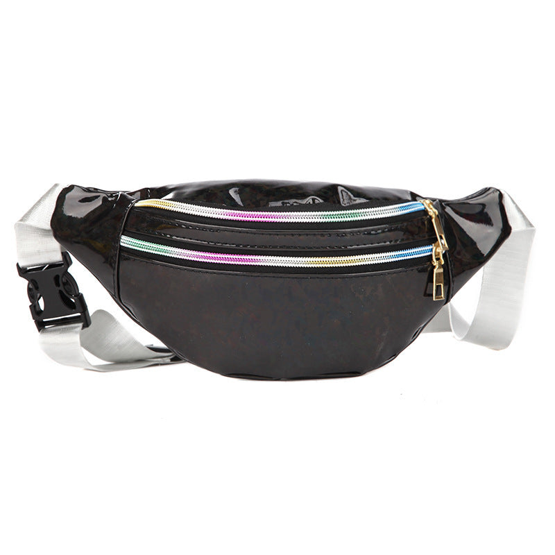 Double Pocket Holographic Cross-body bag