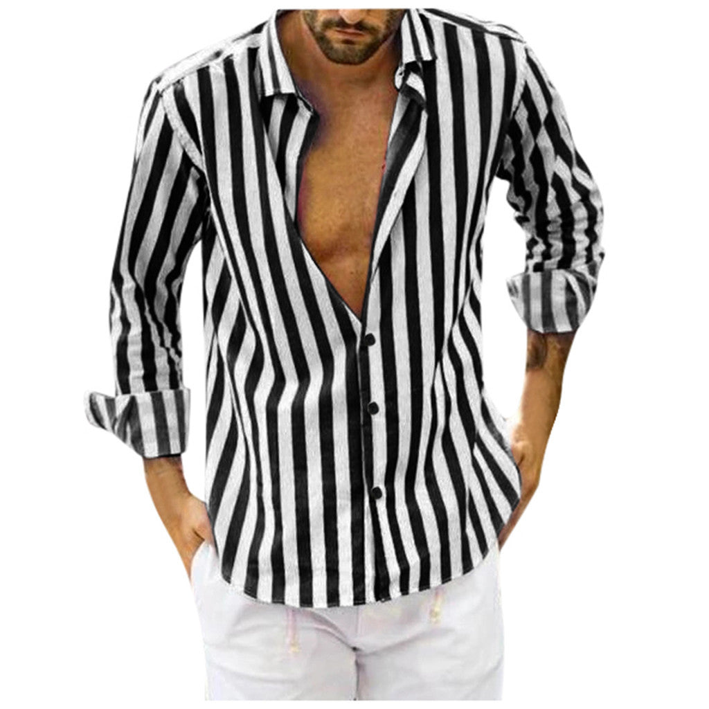 Long Sleeve Summer Striped Shirt