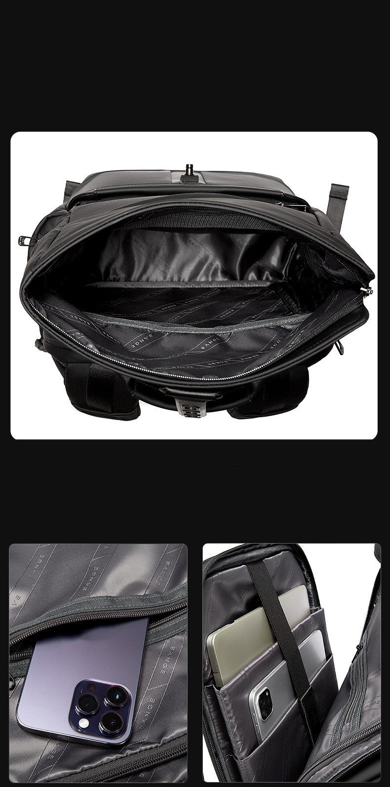 Simple Professional Black Backpack
