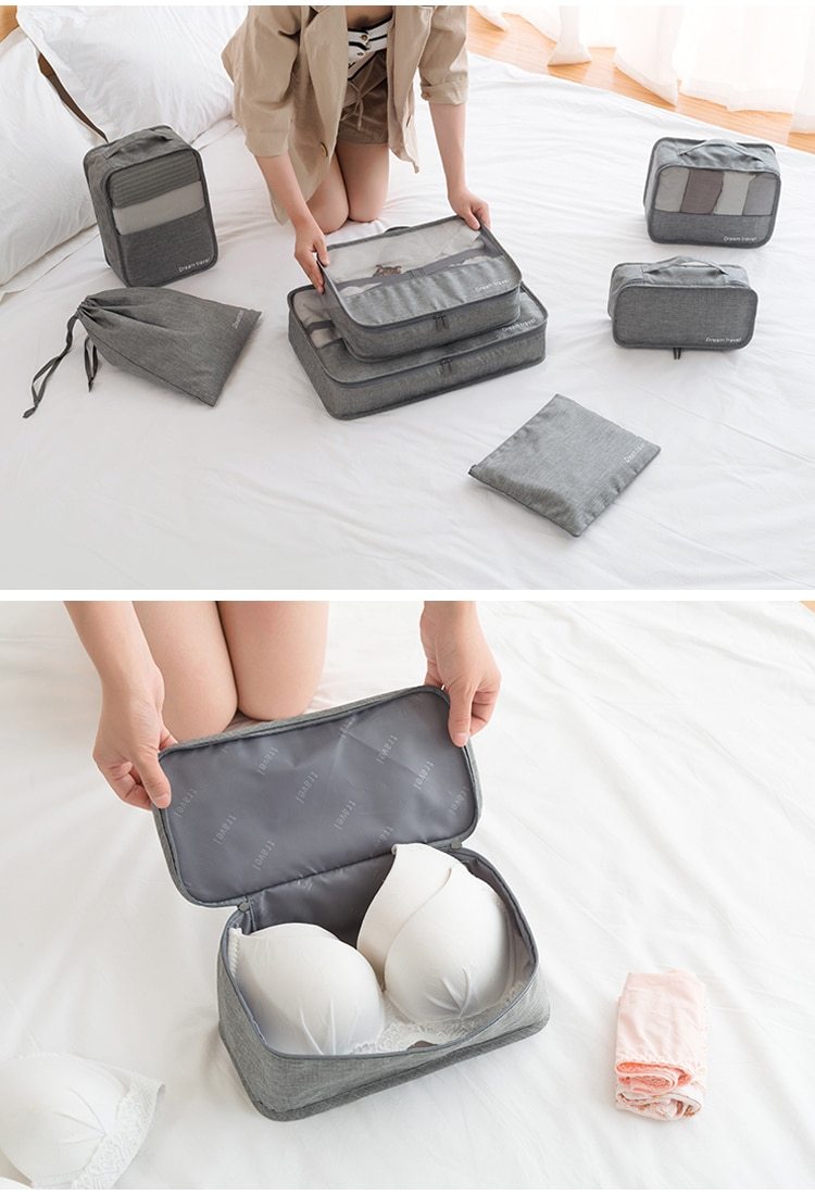 Waterproof Travel Packing Cubes Set of 7