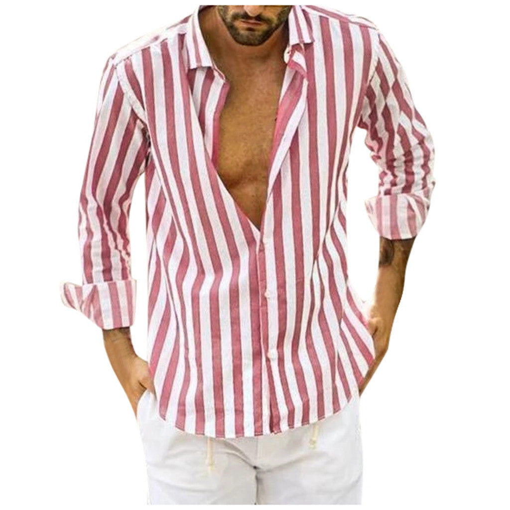 Long Sleeve Summer Striped Shirt
