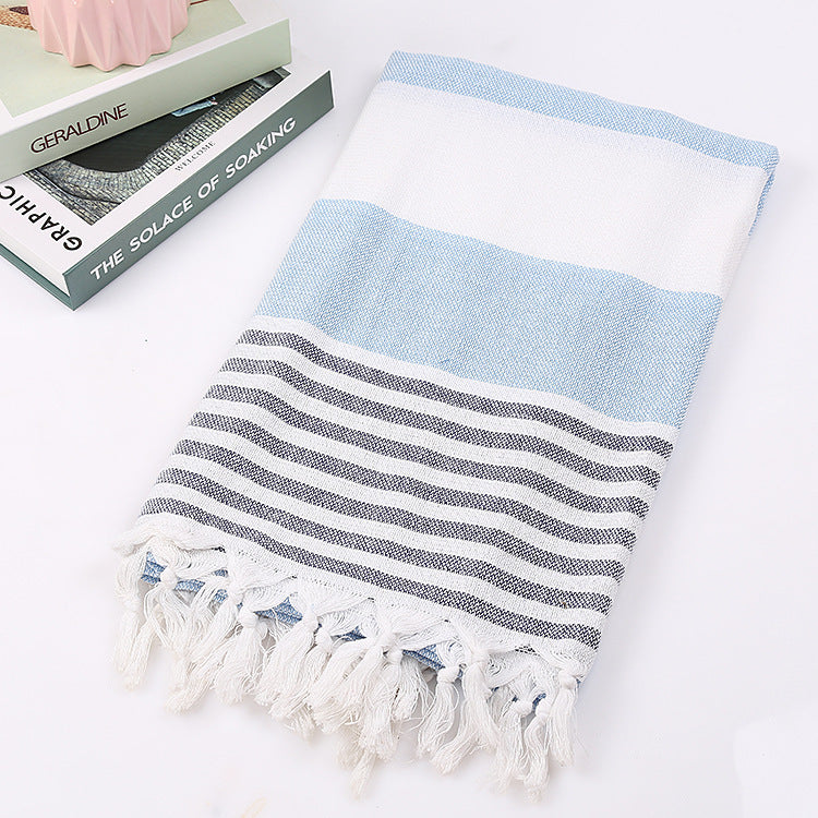 Cotton striped beach towel