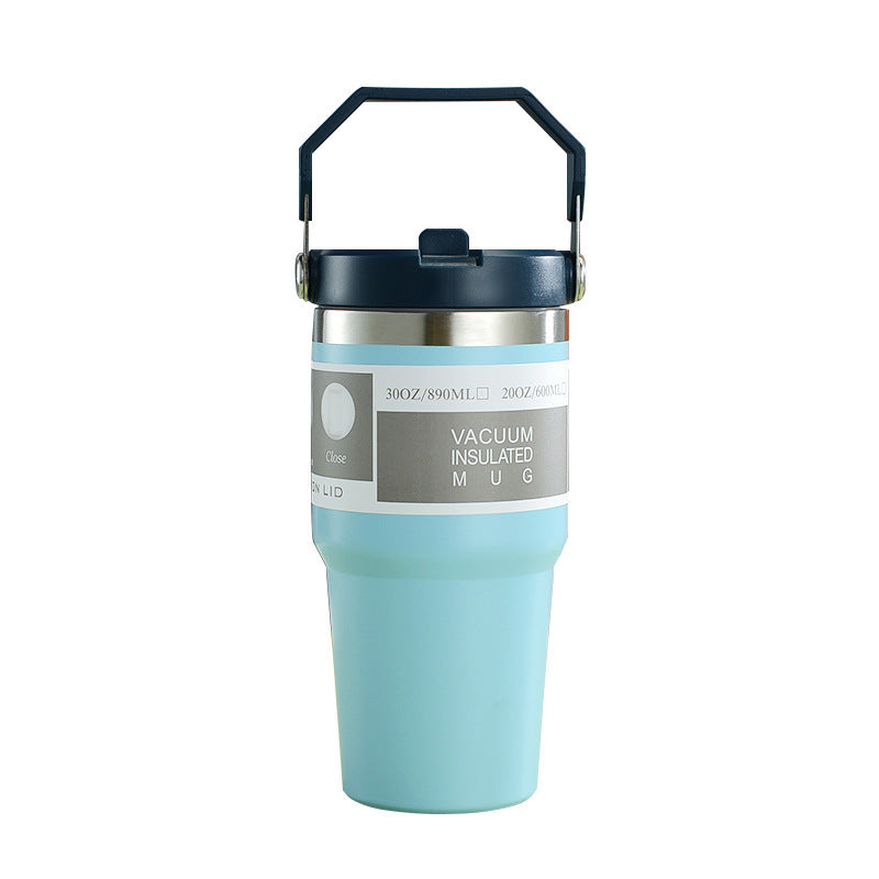 Portable Stainless Steel Cup With Handle