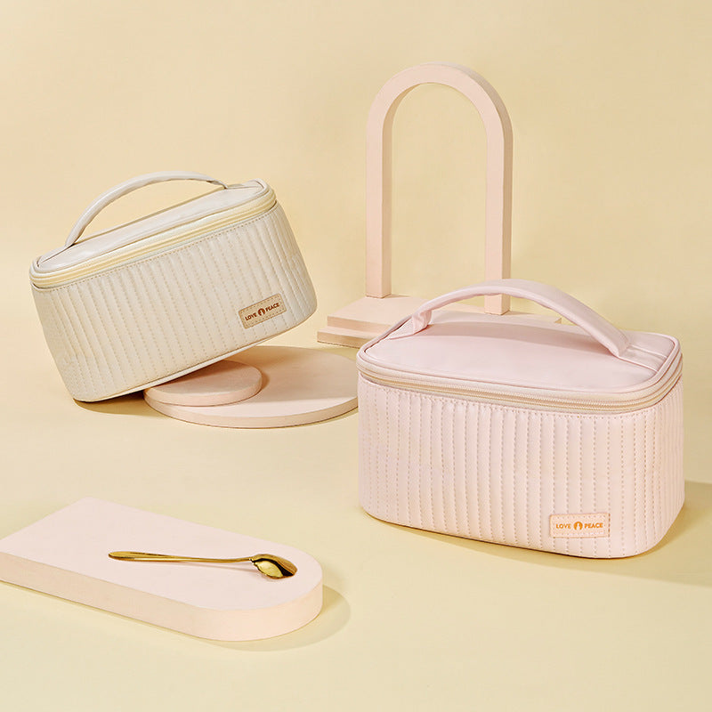 Open-top Cake Makeup Bag