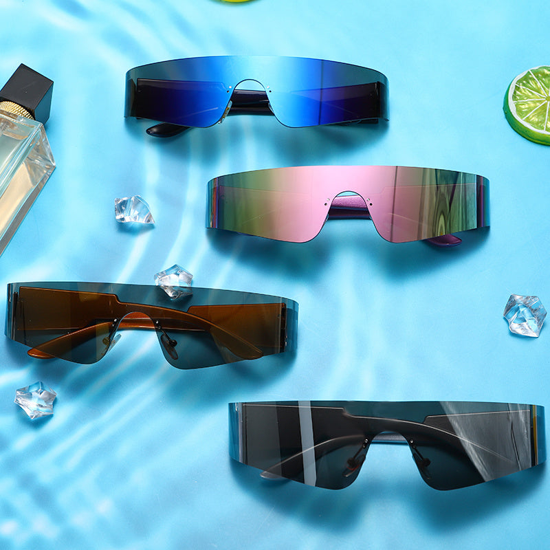 Monocle Punk Frame Color Fashion Glasses