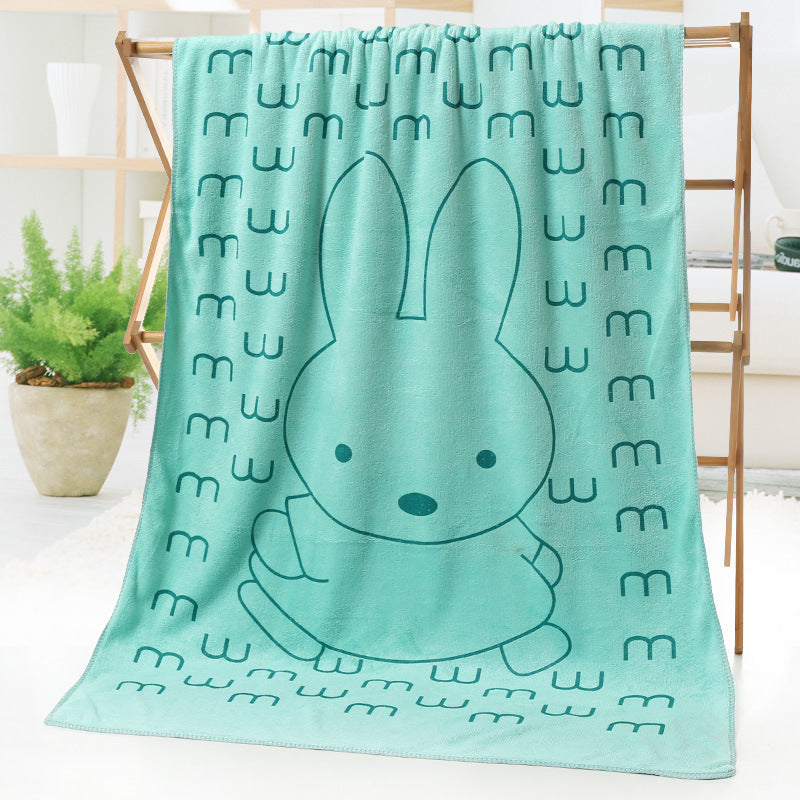 Cartoon print beach towel