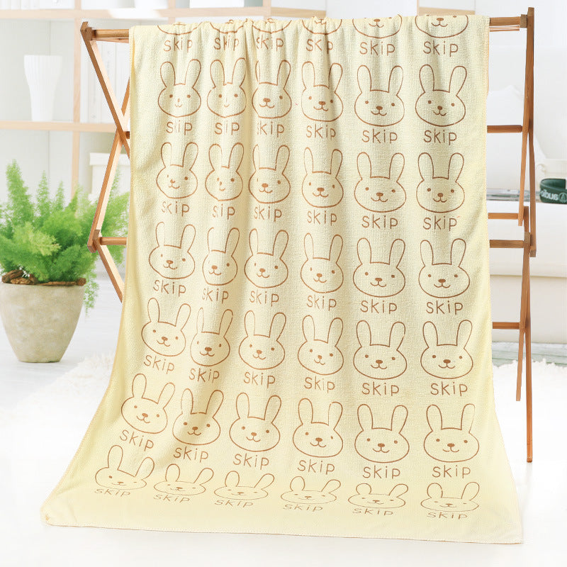 Cartoon print beach towel