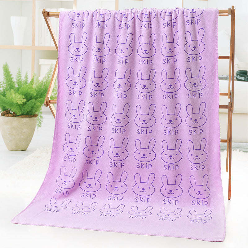 Cartoon print beach towel