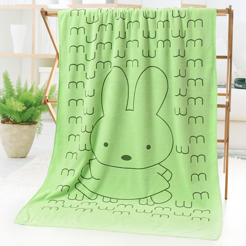 Cartoon print beach towel