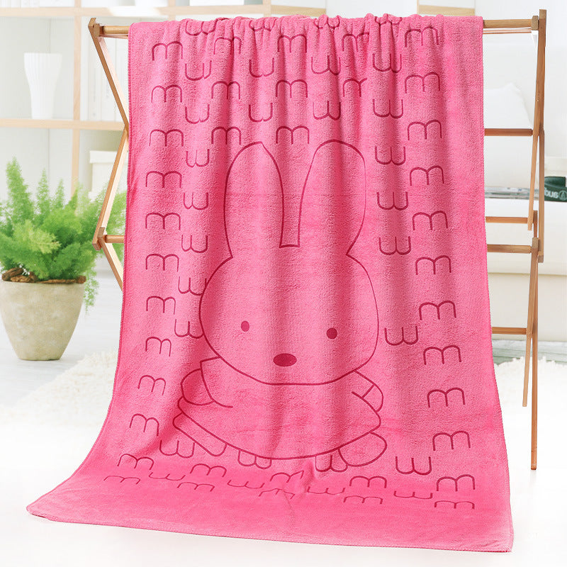 Cartoon print beach towel