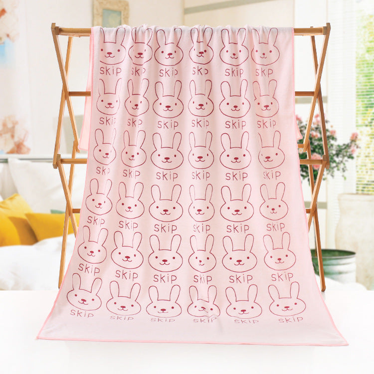 Cartoon print beach towel