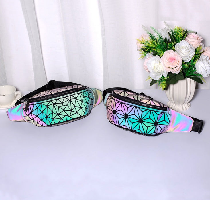 Geometry Patterned Waist Bag