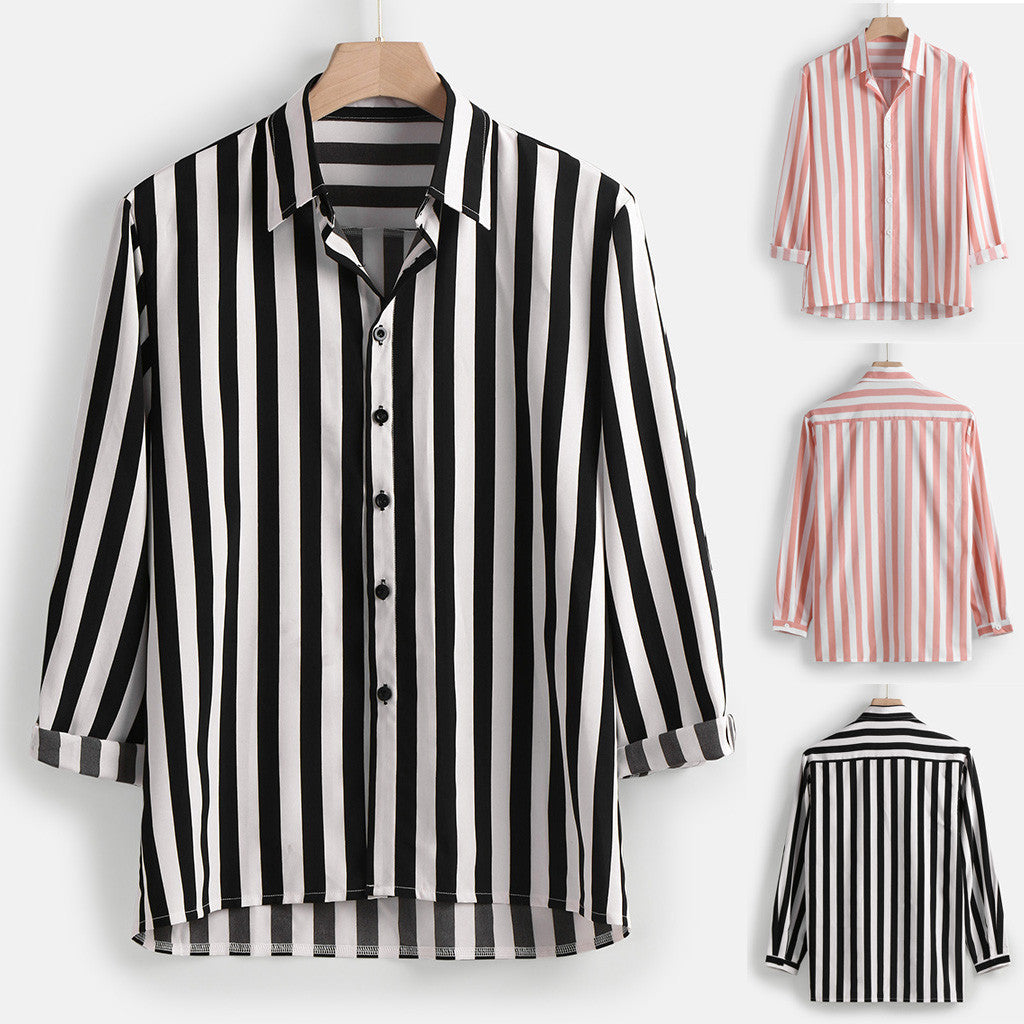 Long Sleeve Summer Striped Shirt