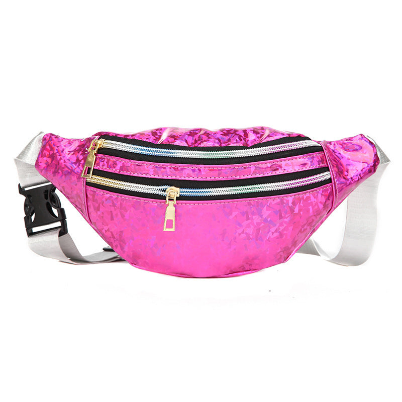 Double Pocket Holographic Cross-body bag