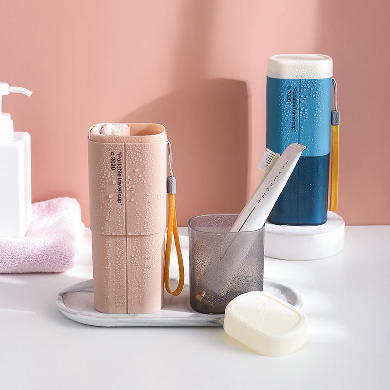 Portable Travel Two-Tone Toothbrush Storage Box