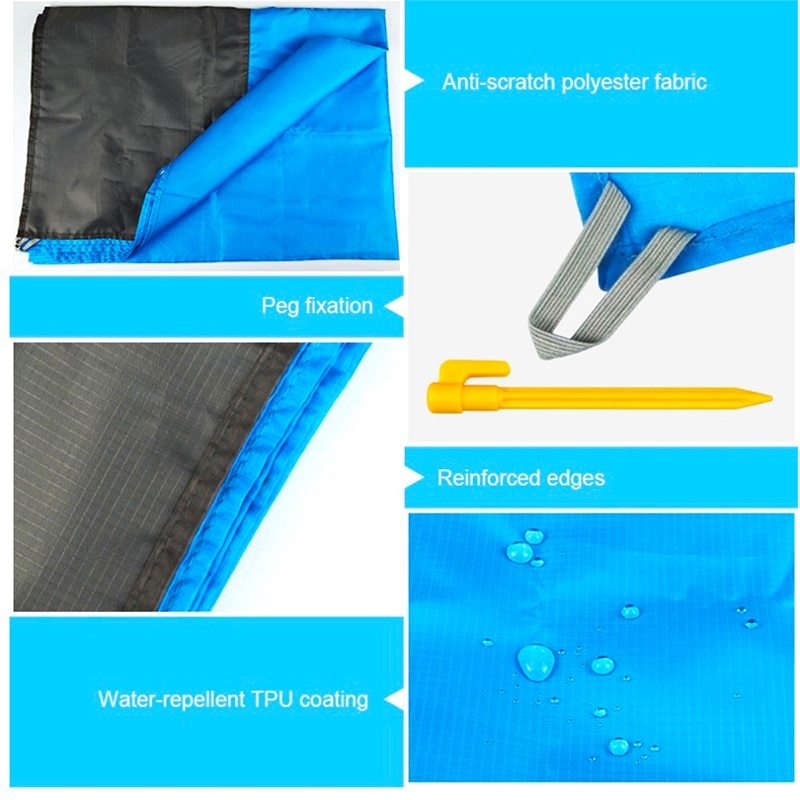 Portable Waterproof Picnic Mat & Beach Pocket Blanket