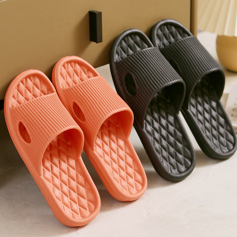Soft Slippers Non-slip Solid Colour Bright Slides