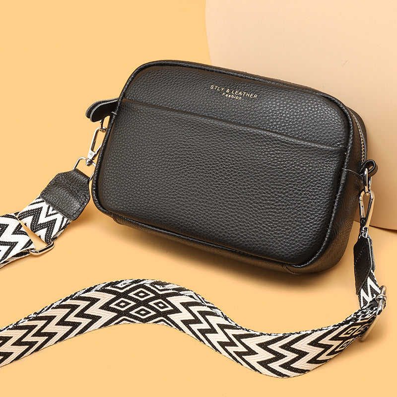 Fashion Shoulder Crossbody Bags With Rhombus Embroidered Wide