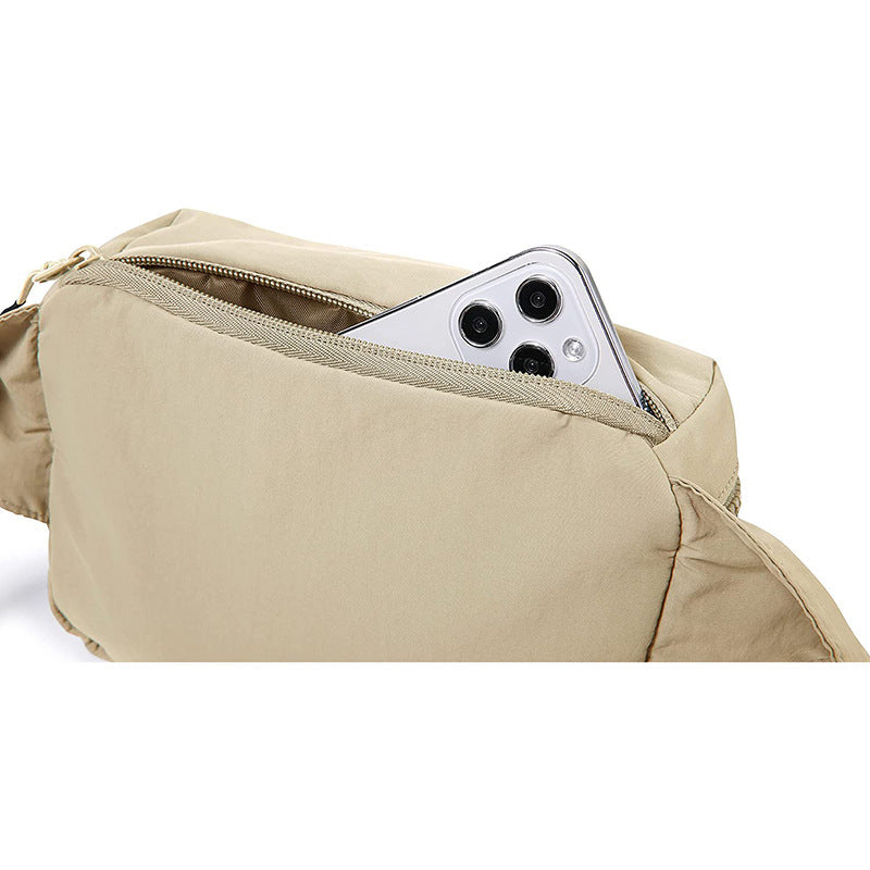 Travel Solid Colour Waist Messenger Bag