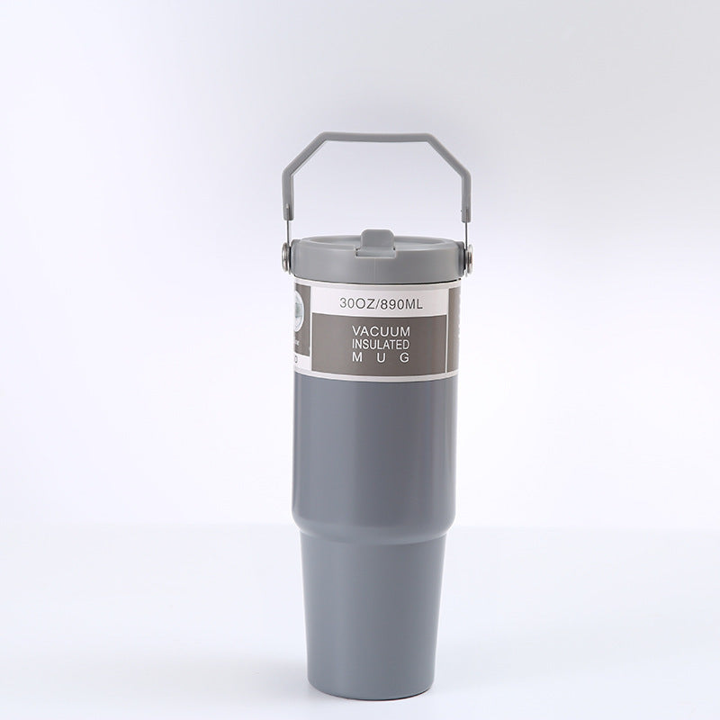 Portable Stainless Steel Cup With Handle