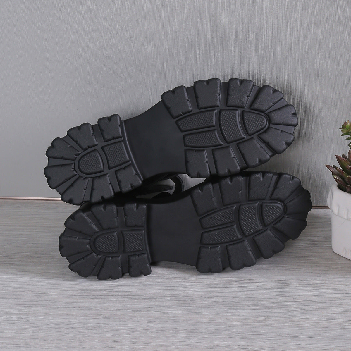Fashion Casual Solid Color Platform Sandals