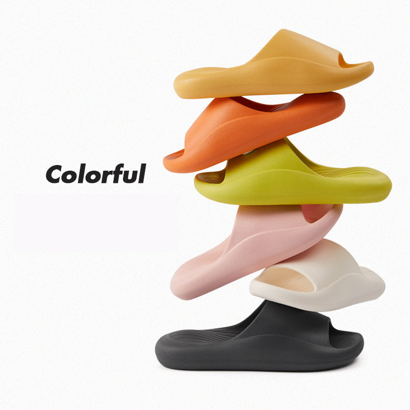 Simple Solid Color Thick Slippers