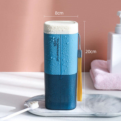 Portable Travel Two-Tone Toothbrush Storage Box