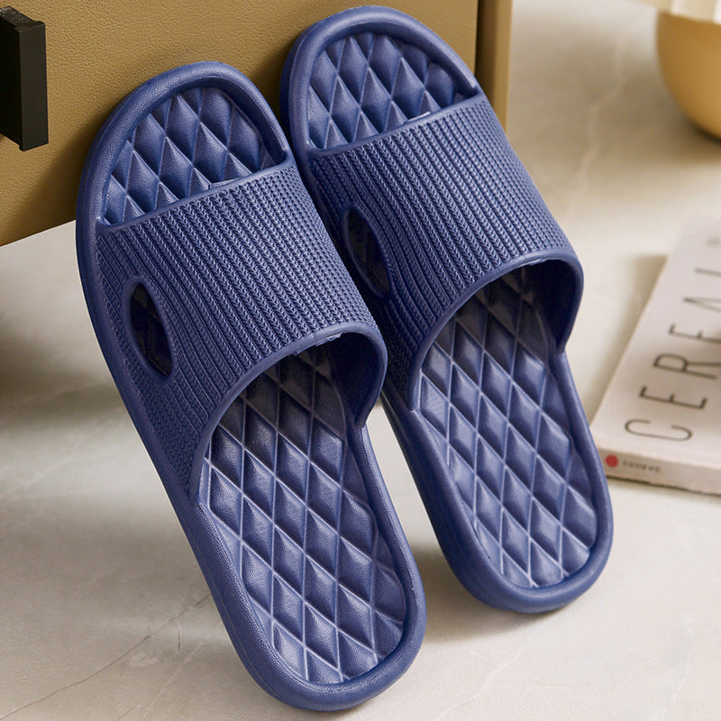 Soft Slippers Non-slip Solid Colour Bright Slides