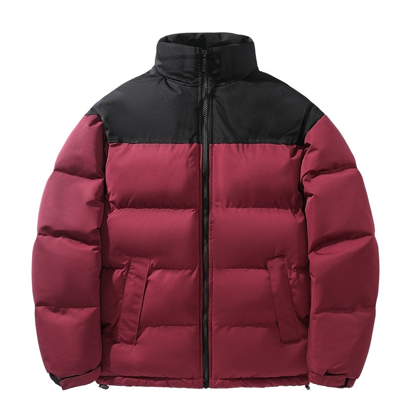 Cotton-padded Two-Tone Coat