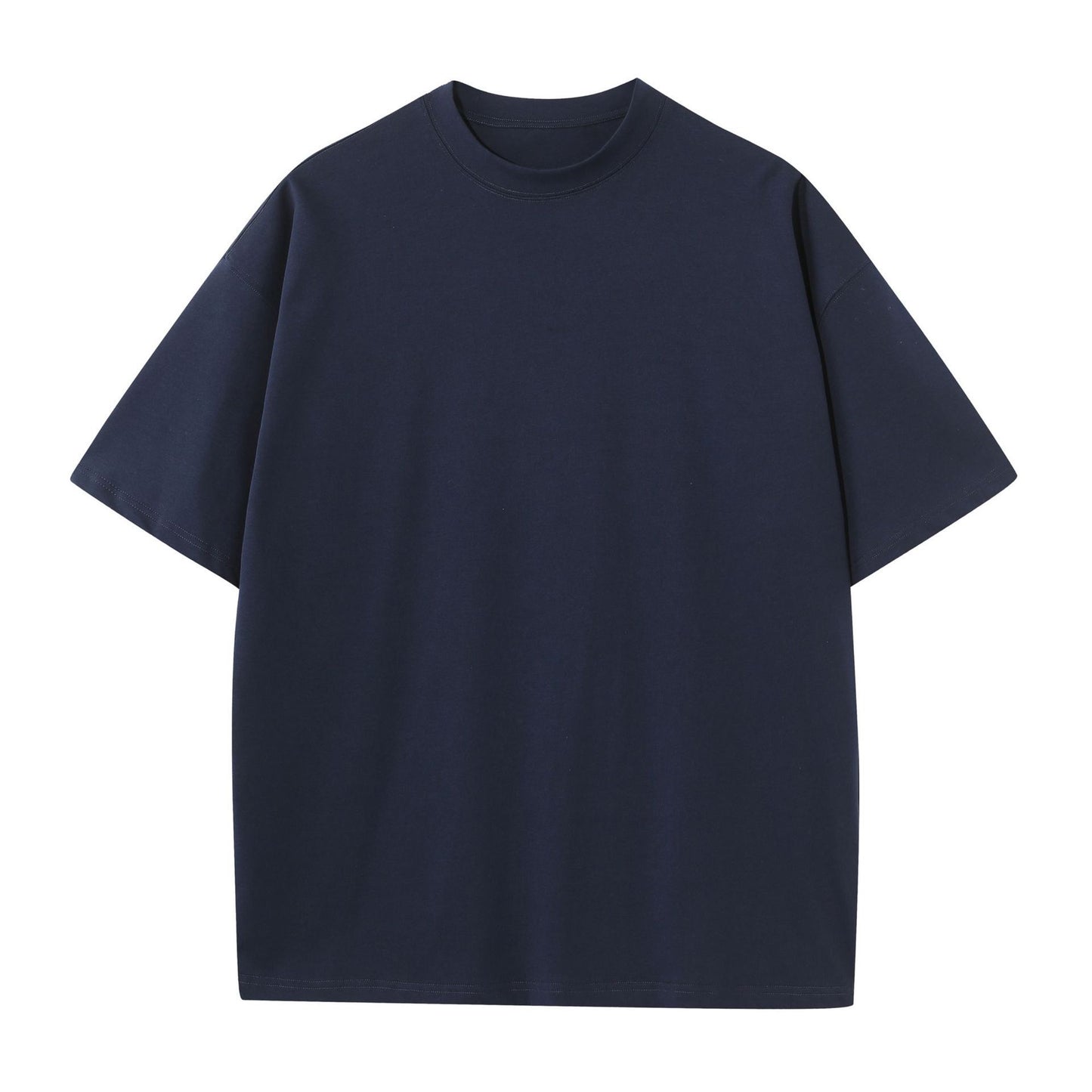 Cotton Short Sleeve Round Neck Loose
