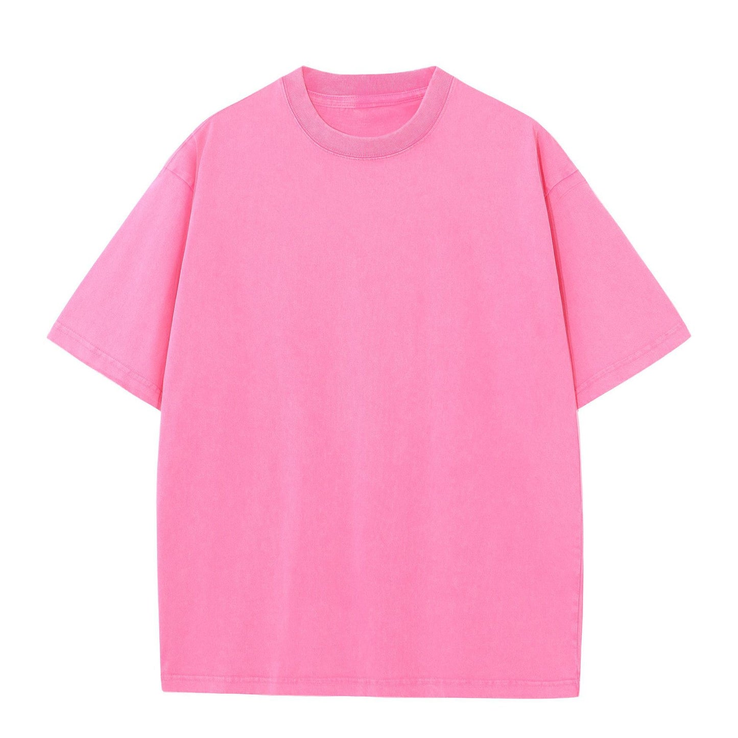 Cotton Short Sleeve Round Neck Loose