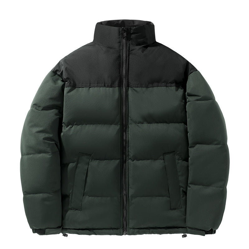 Cotton-padded Two-Tone Coat